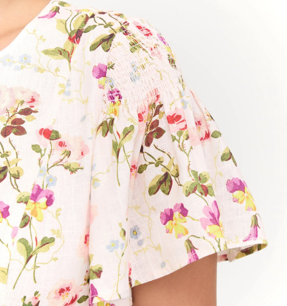 Couturebud The Dominique Dress - Pink Bluebonnet