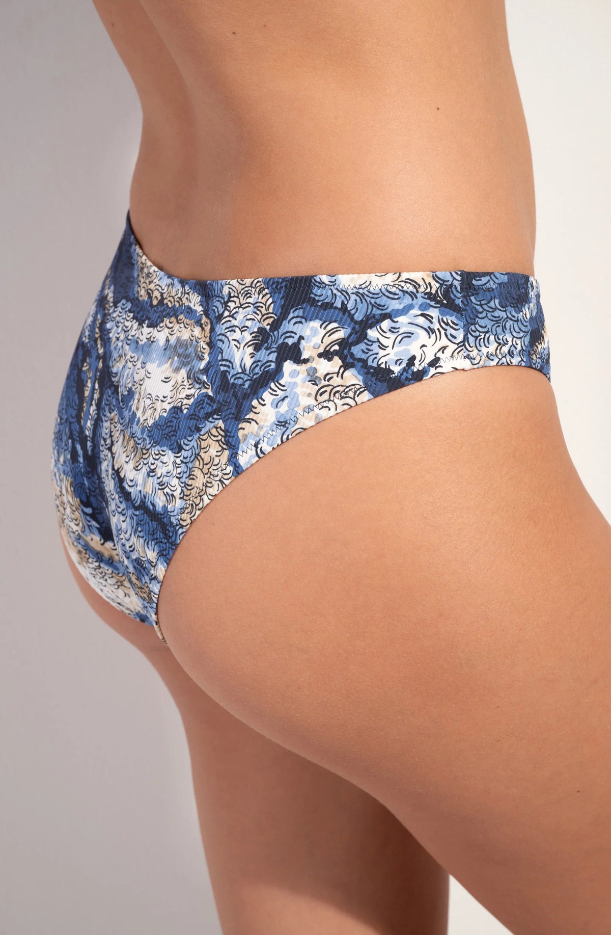 bas de bikini échancré imprimé Tizya