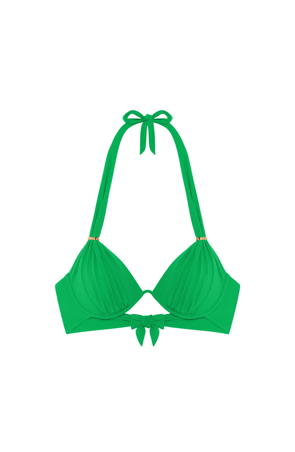 fabia Printed mono-underwired bikini top