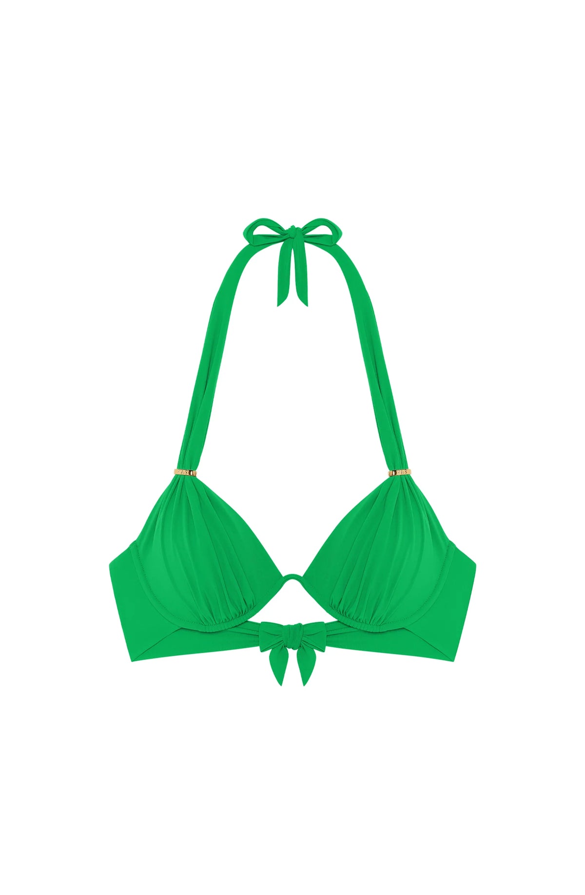 fabia Printed mono-underwired bikini top
