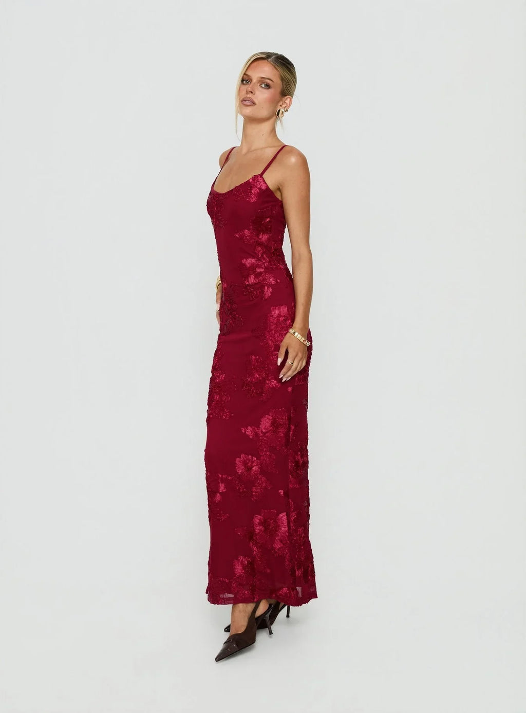 Robe longue Jacalyn rouge