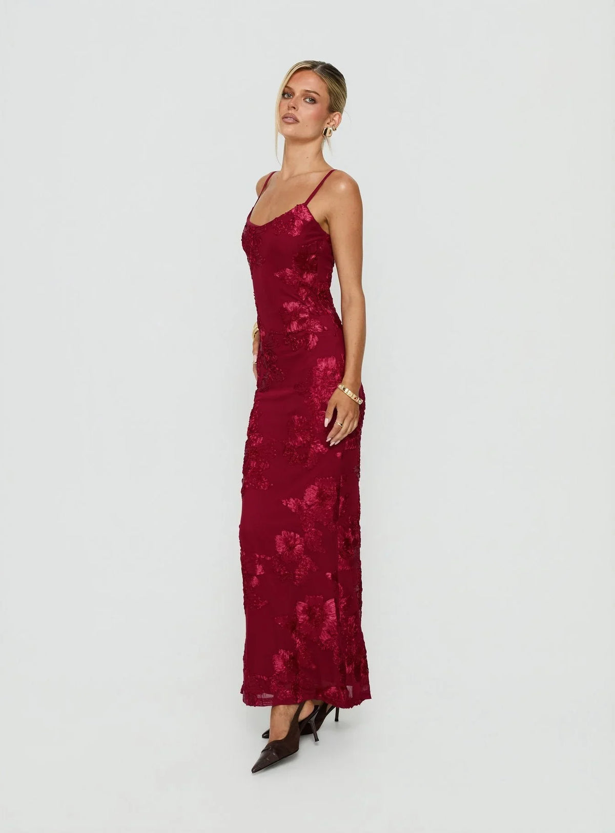 Robe longue Jacalyn rouge