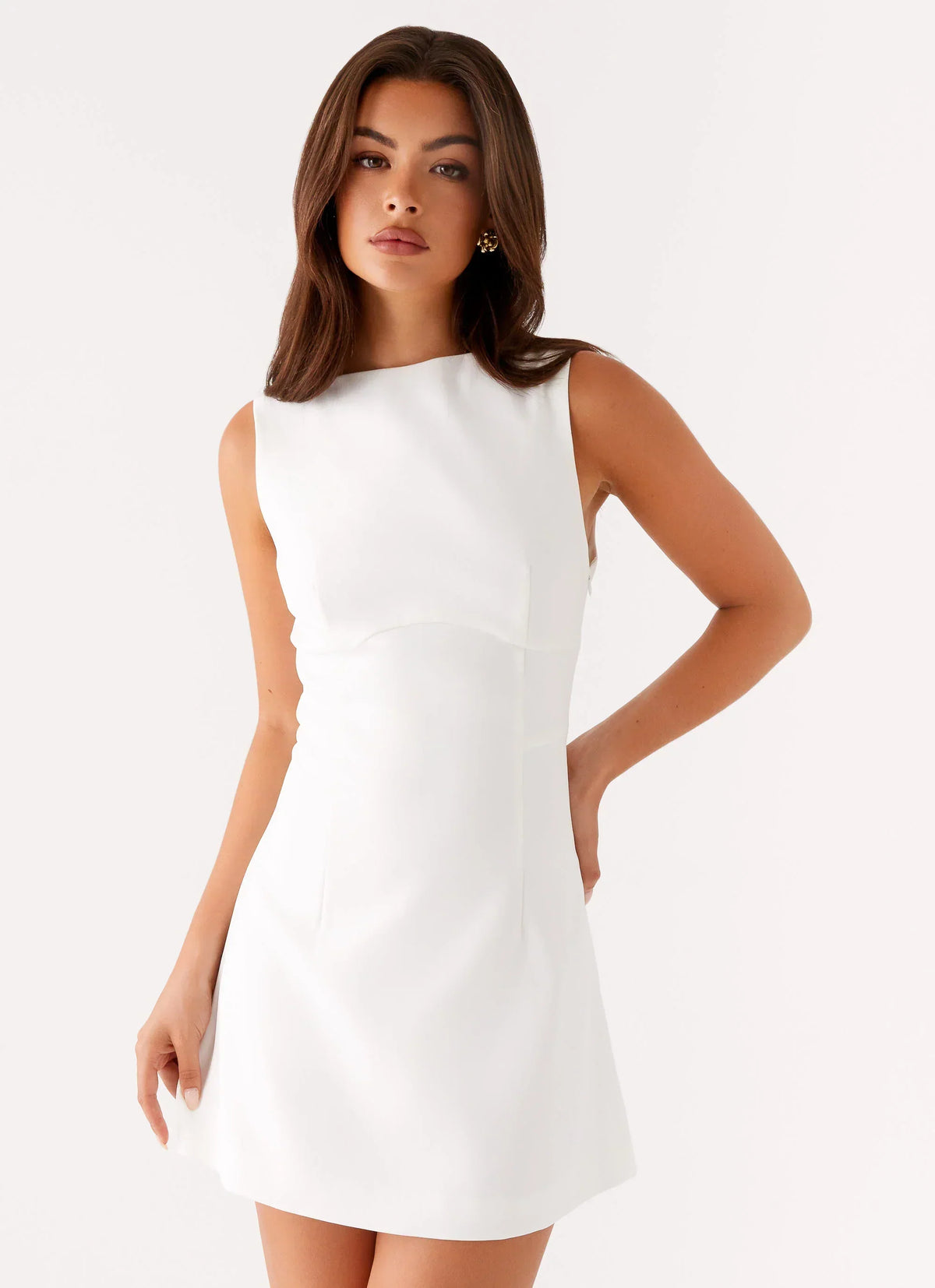 Robe courte Lulita - Blanche