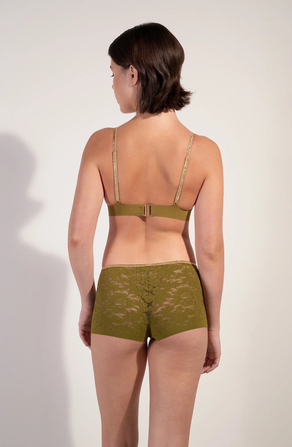 Soutien-gorge en dentelle Triangle Lurex Swann