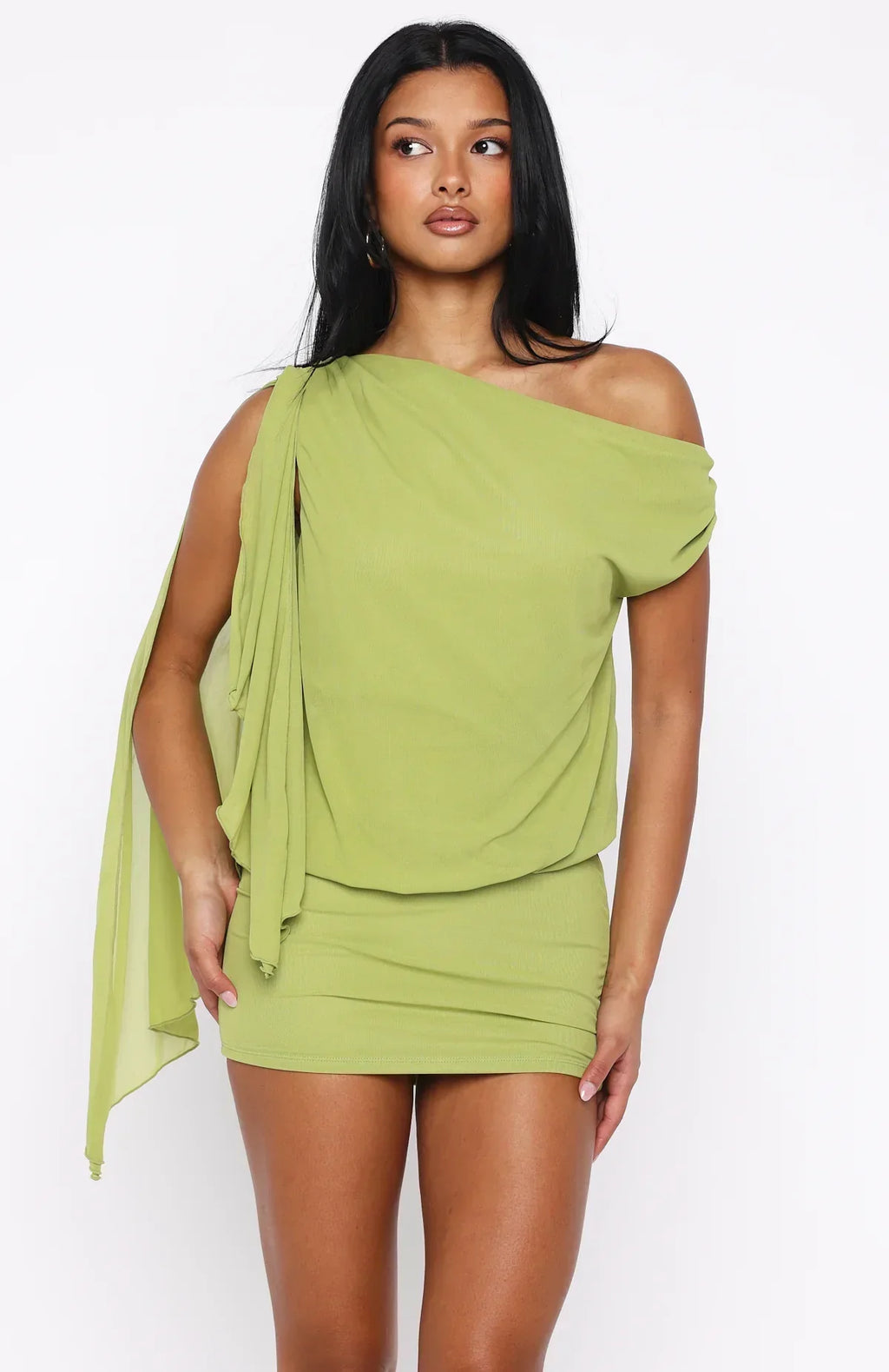 Robe Courte Sicilian Dreams Chartreuse