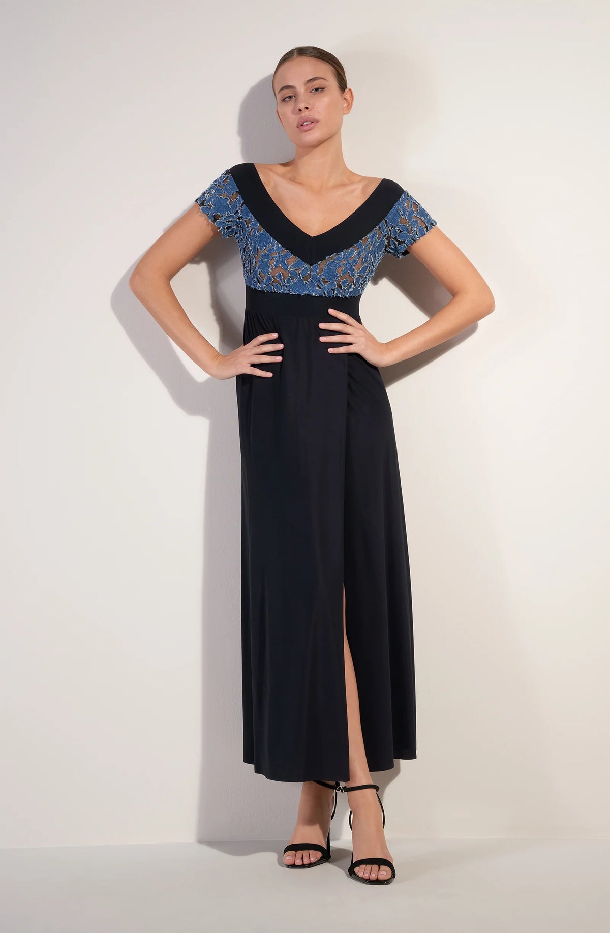 rufine Long jean wallet dress
