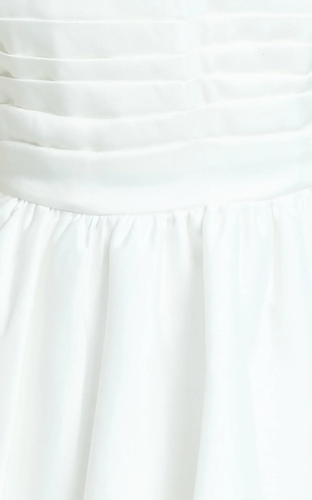 Bianca Mini Dress - Strapless Fit And Flare Dress in Ivory