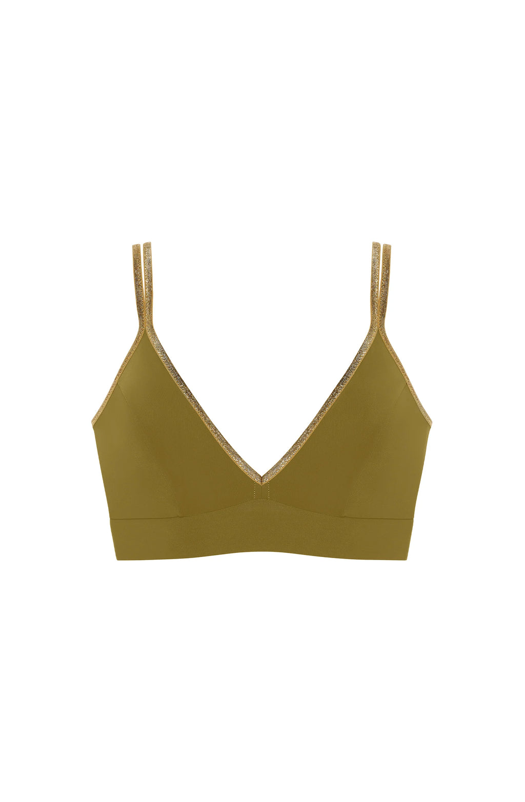 singa Black and lurex bikini top