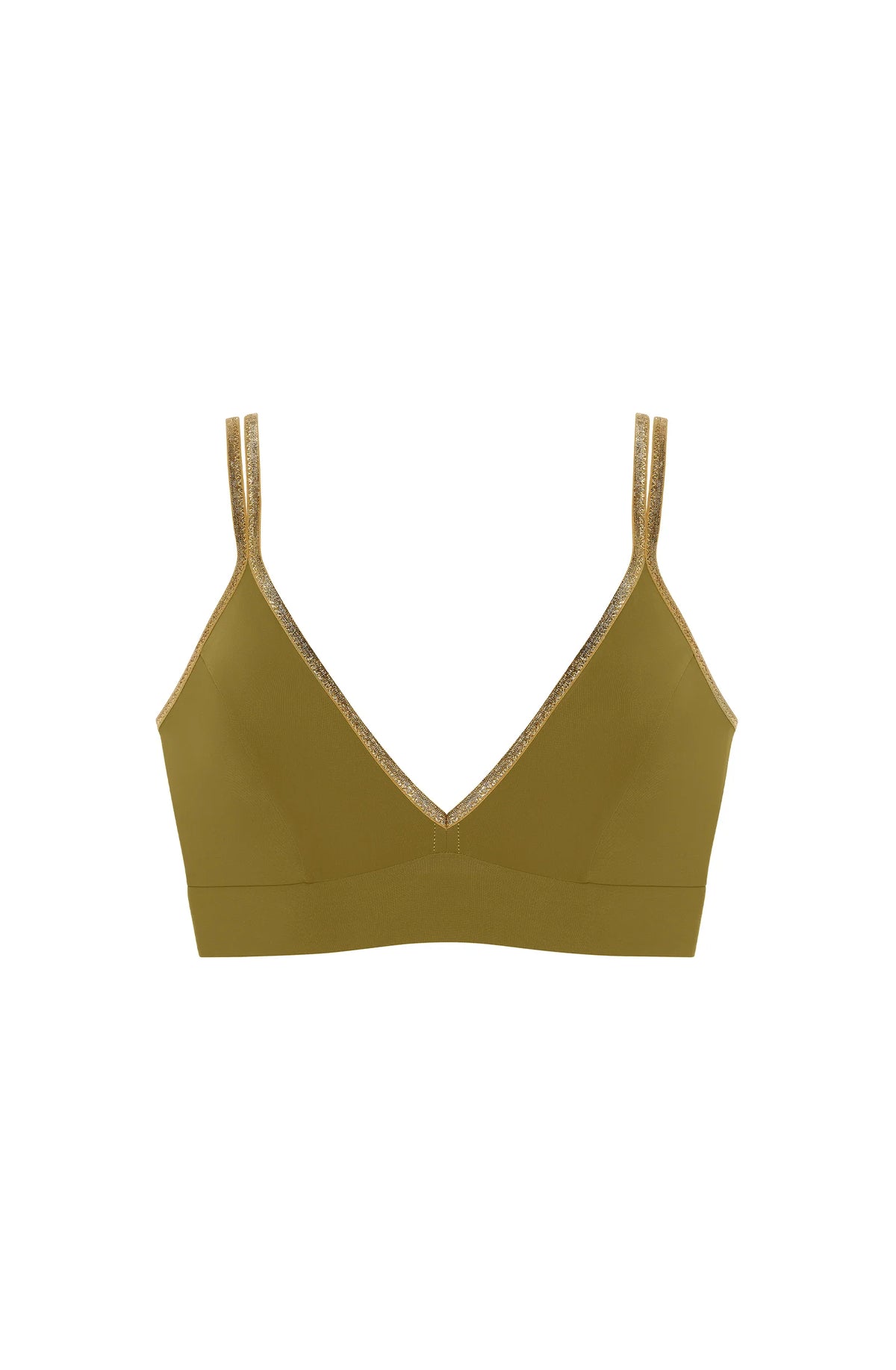 singa Black and lurex bikini top