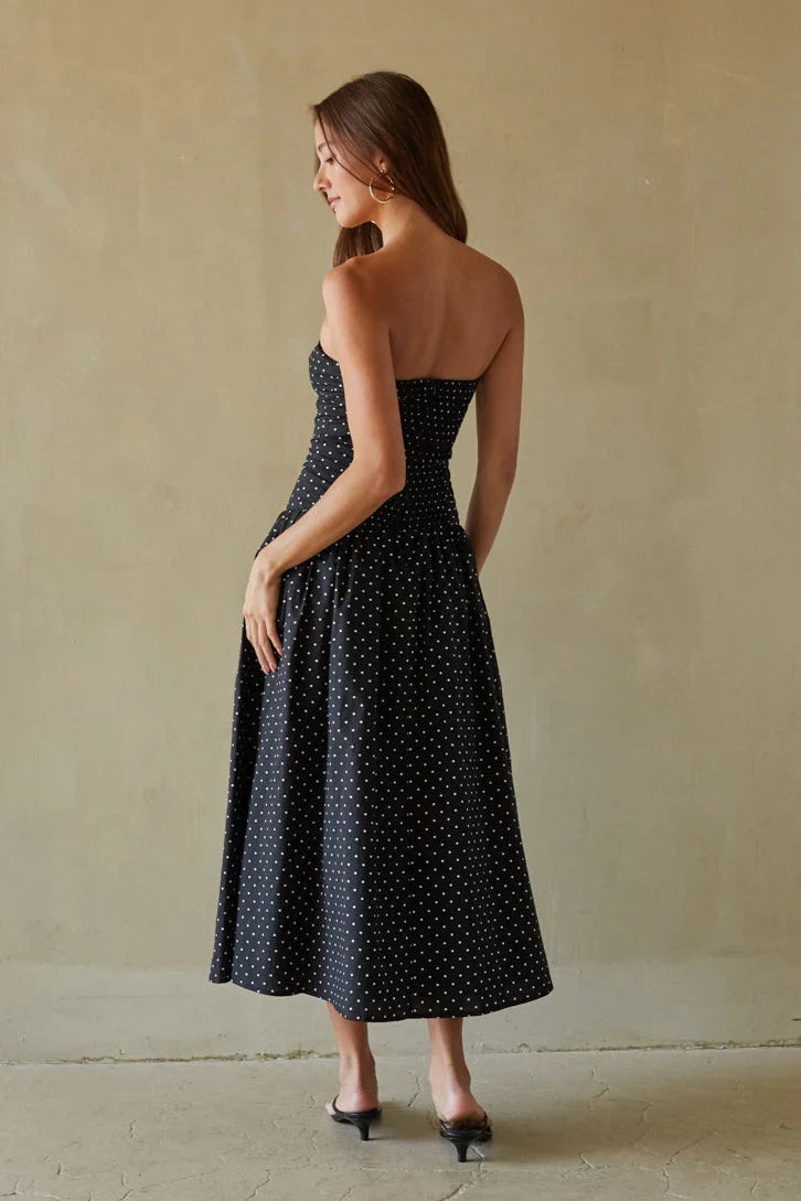 Robe midi Joey à pois