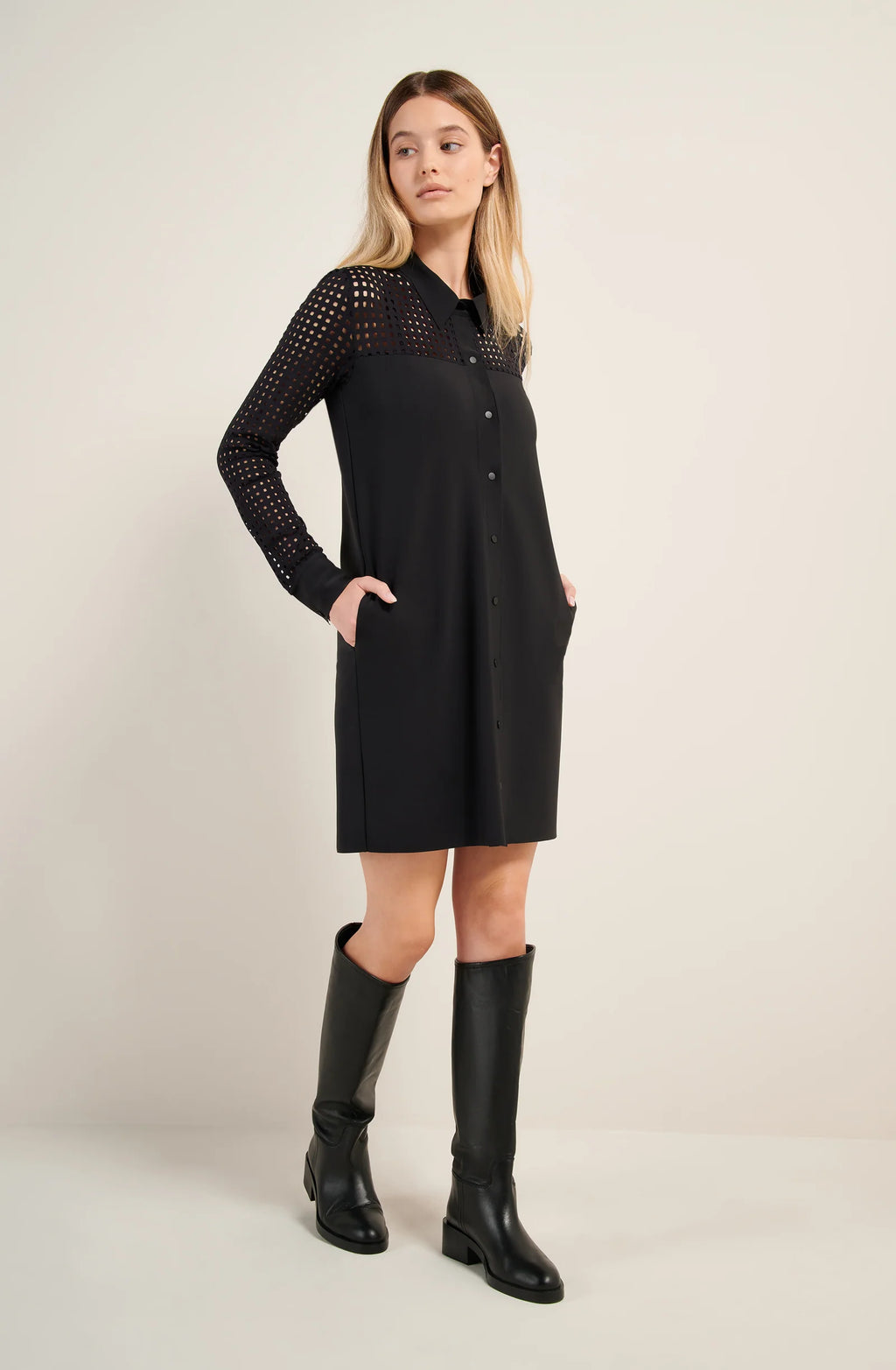 randy Black perforated dress