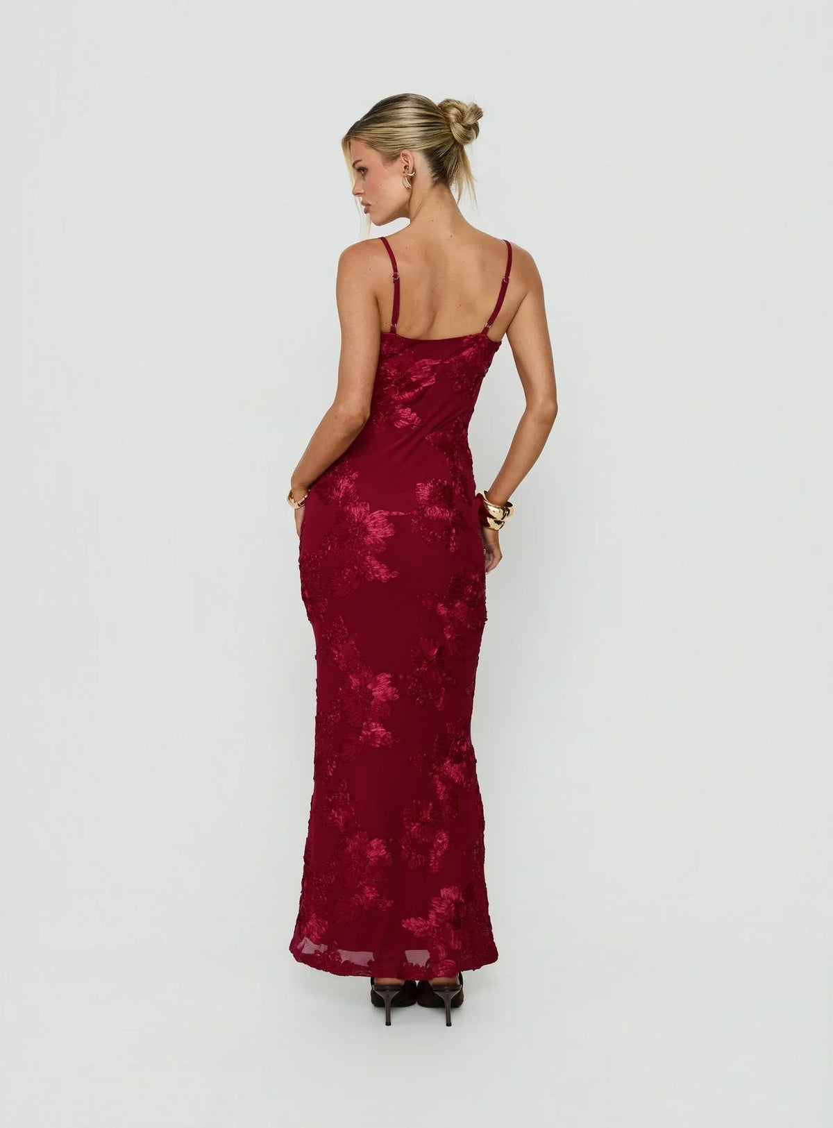 Robe longue Jacalyn rouge