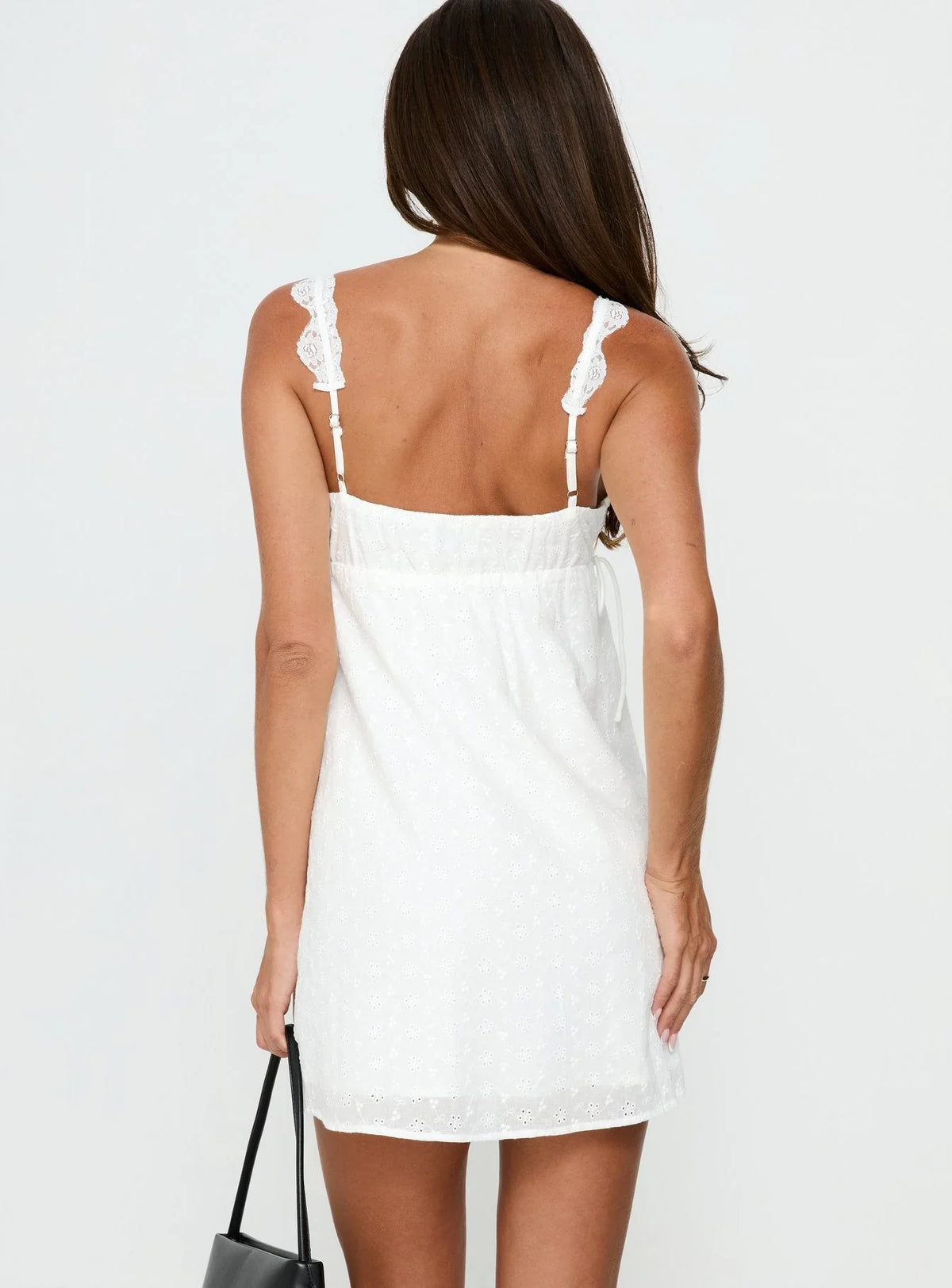 Mini-robe anglaise Serabella blanche