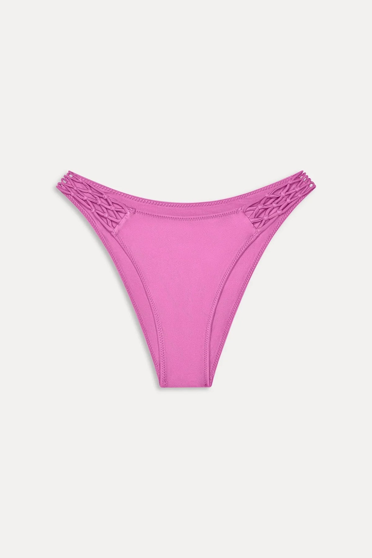 Bas de bikini en satin Dove - Rose Capri
