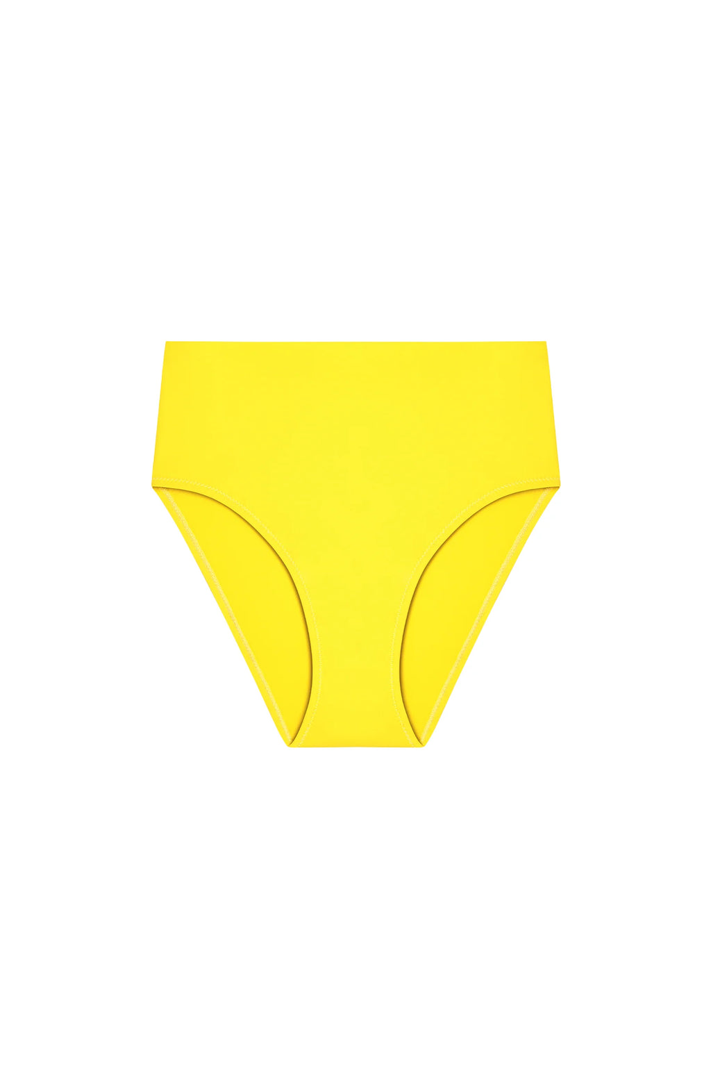 tobago Printed high-waisted bikini bottom NEON