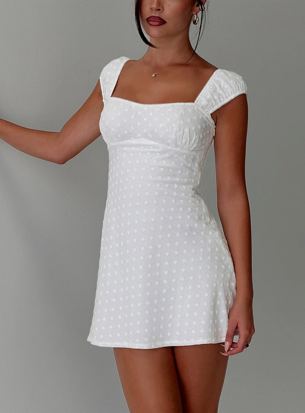 Mini-robe Seyani blanche