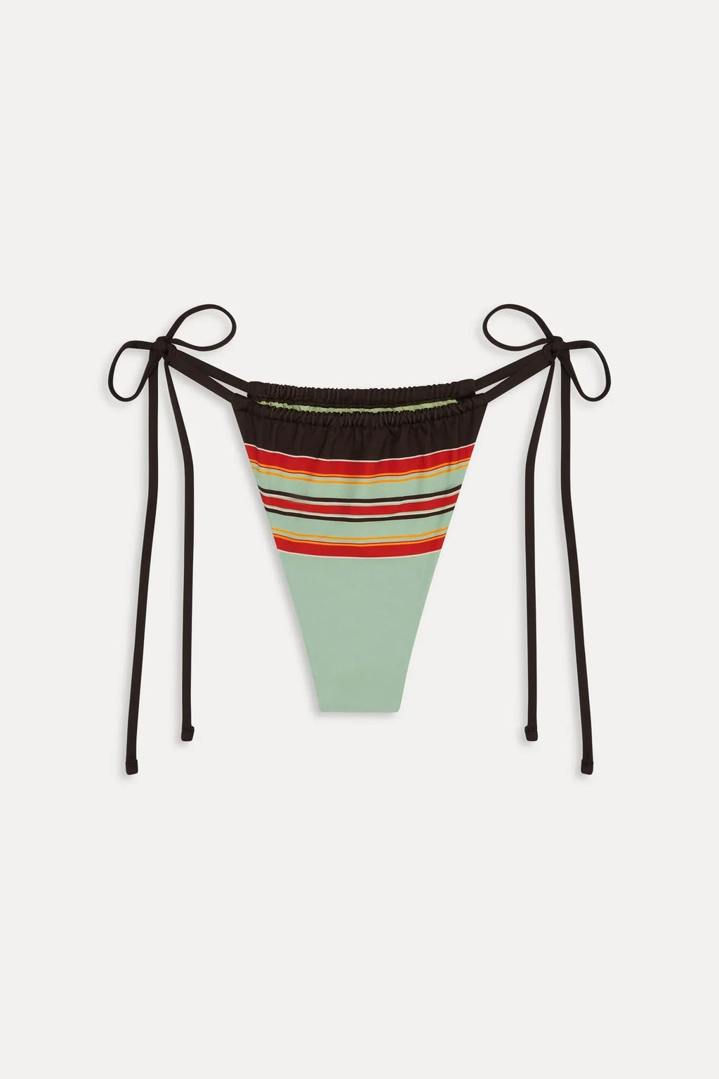 Tia Striped Skimpy Bikini Bottom - Desert Dusk