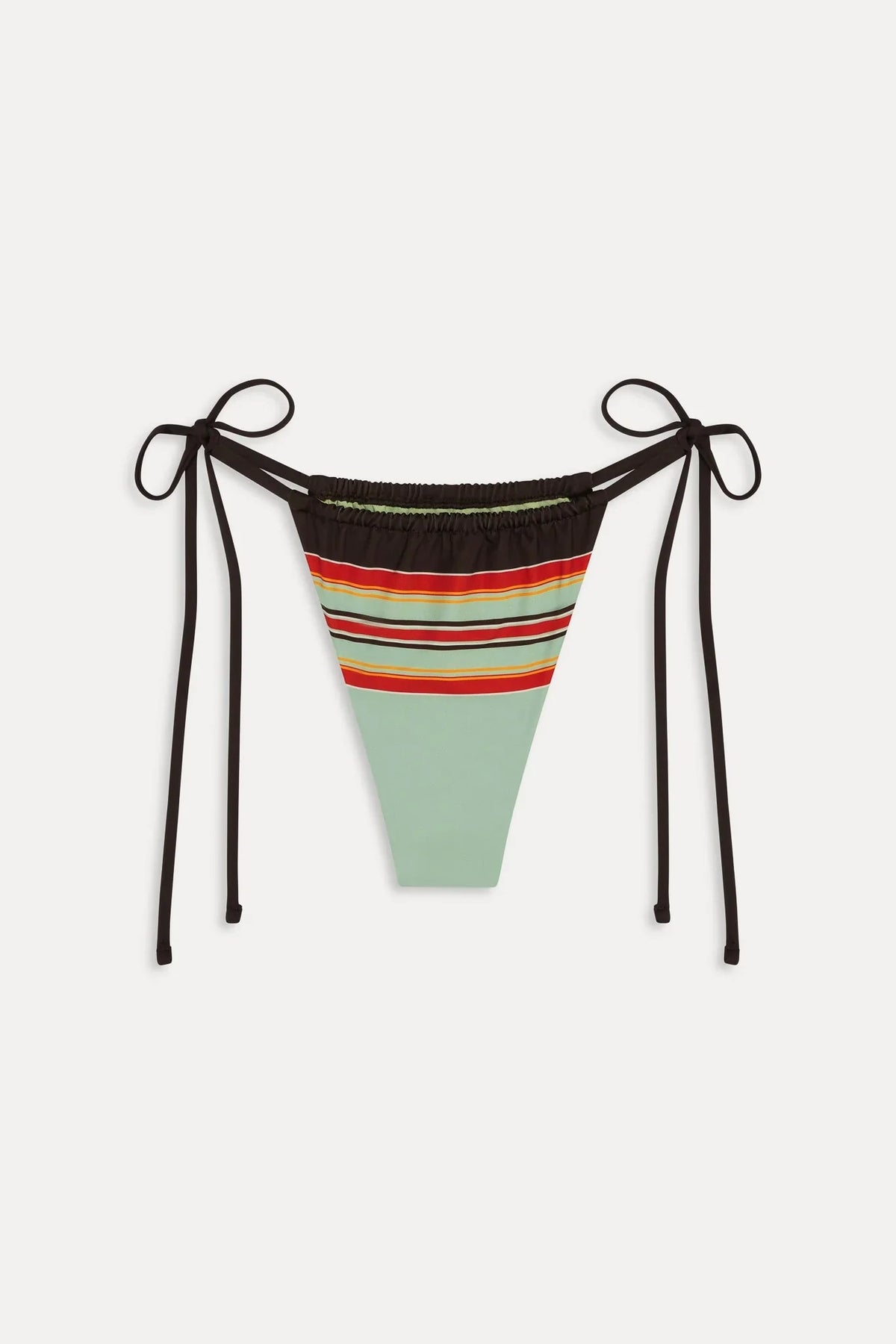 Tia Striped Skimpy Bikini Bottom - Desert Dusk