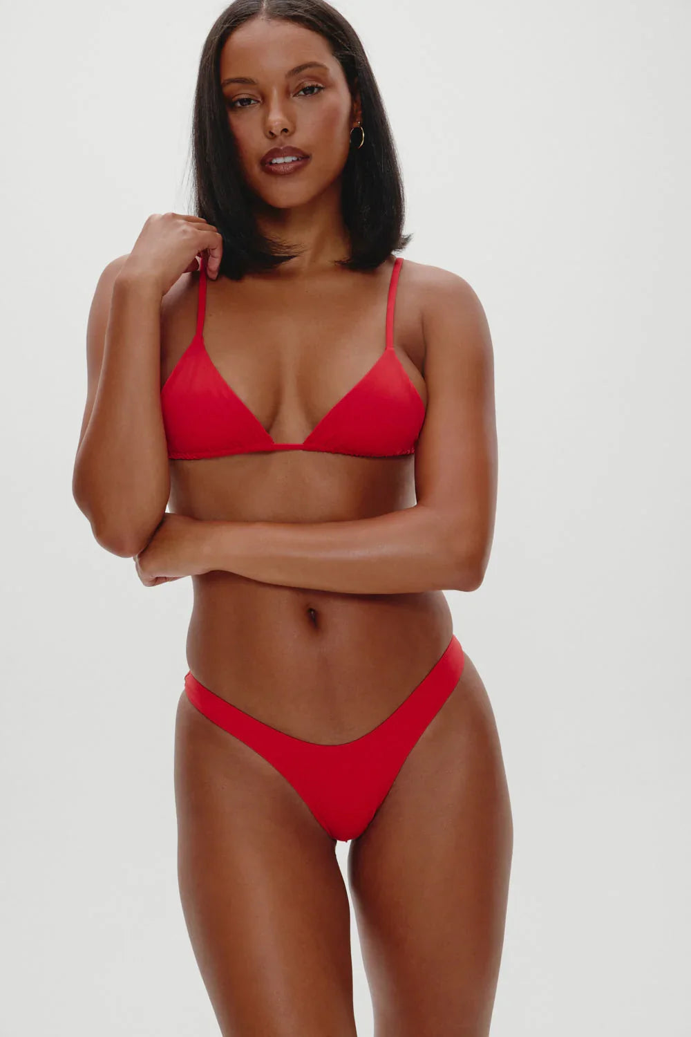 Haut de maillot de bain triangle Lumia - Rouge vif