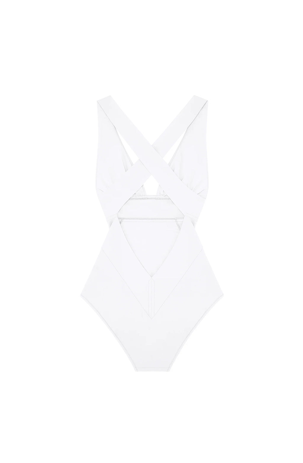 capri Navy crossed racerback swimsuit
