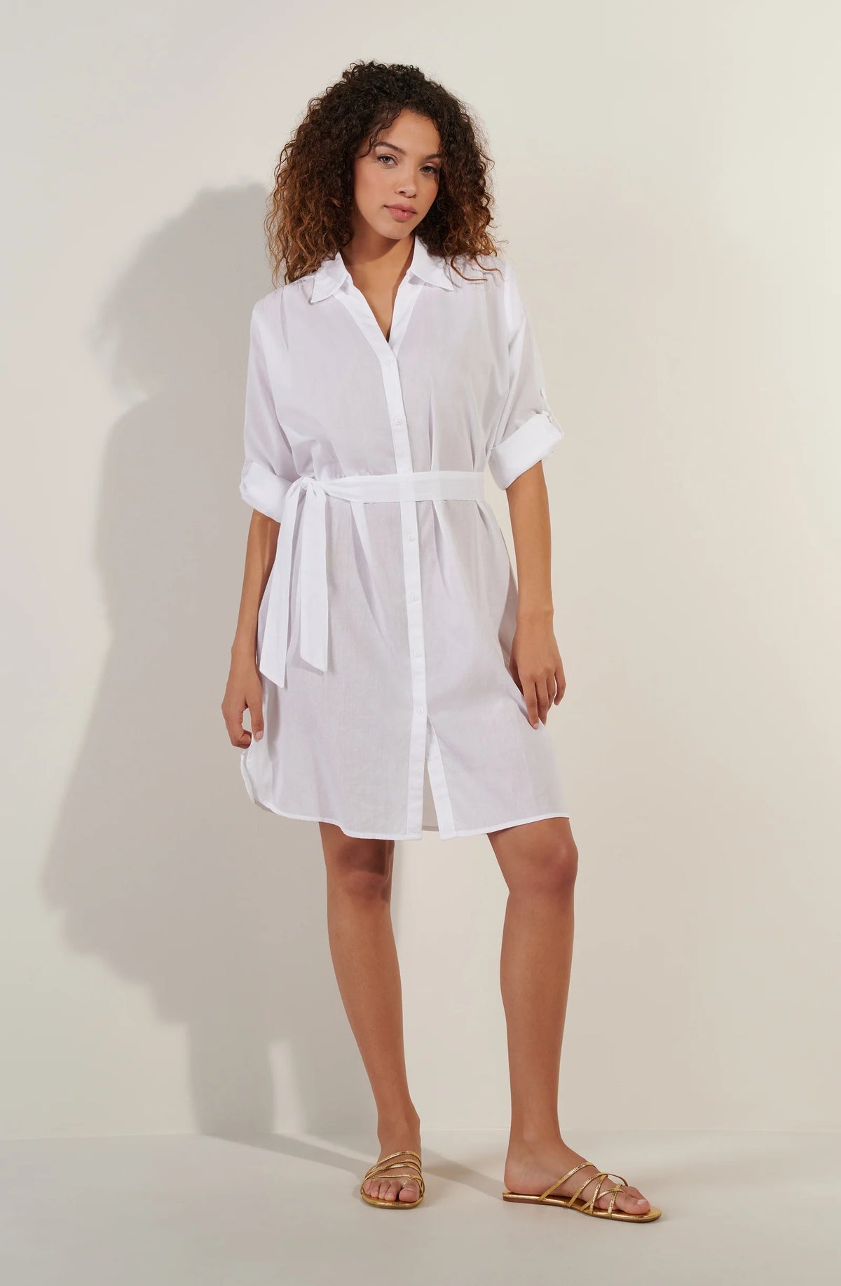 cassandre White shirt dress