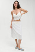 Jupe longue en soie Laura - French Pearl