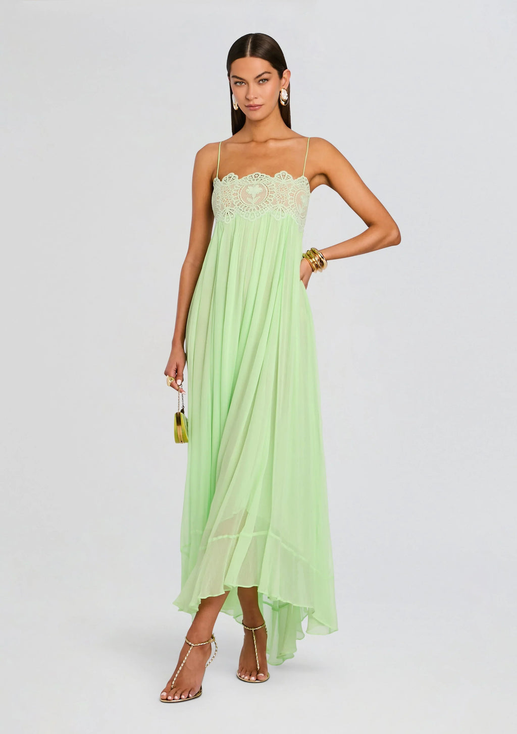 Robe en mousseline style bohème