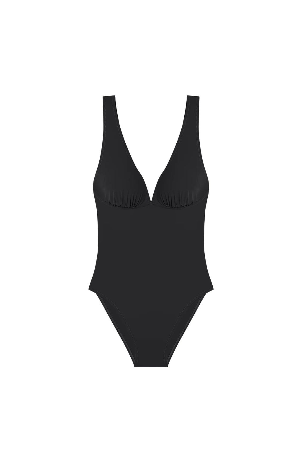 ares Black low-cut swimsuit