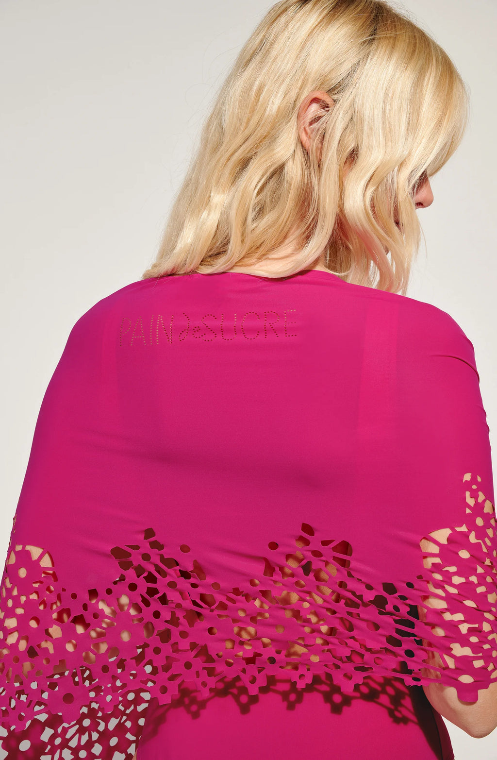 Paréo à motif floral framboise Pierce