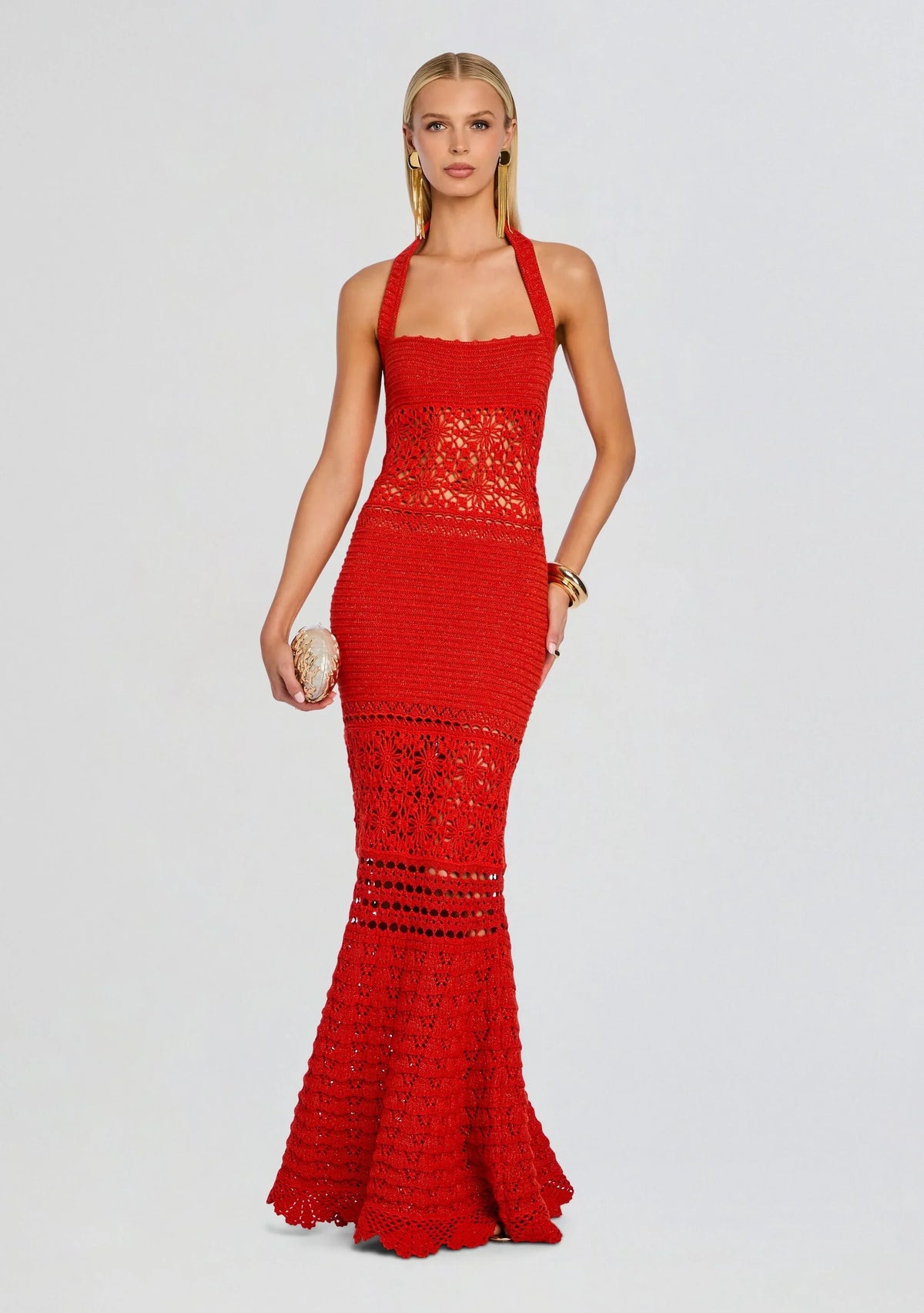 Robe longue en crochet Peggie
