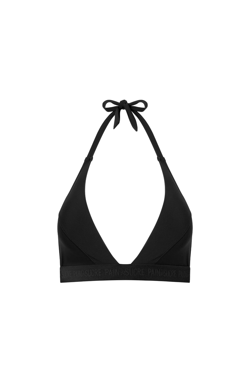 Haut de bikini triangle noir Blakly