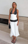 Robe Midi Laced In Love Crème