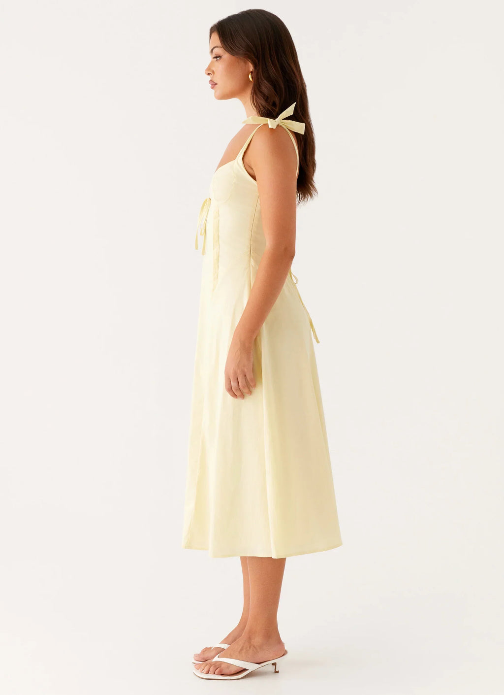 Robe Adela Midi - Jaune