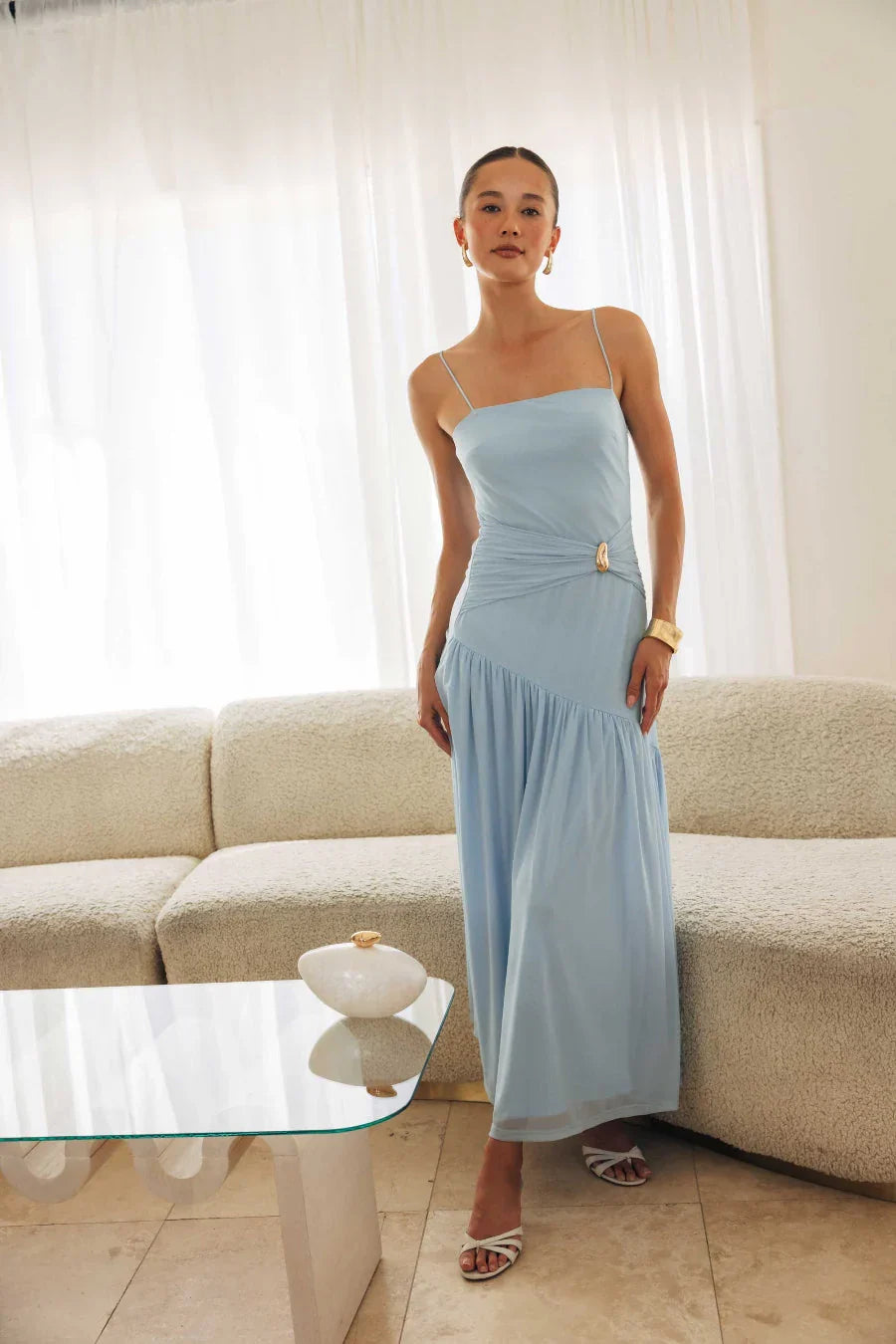 Ashe Drop Waist Midi Dress