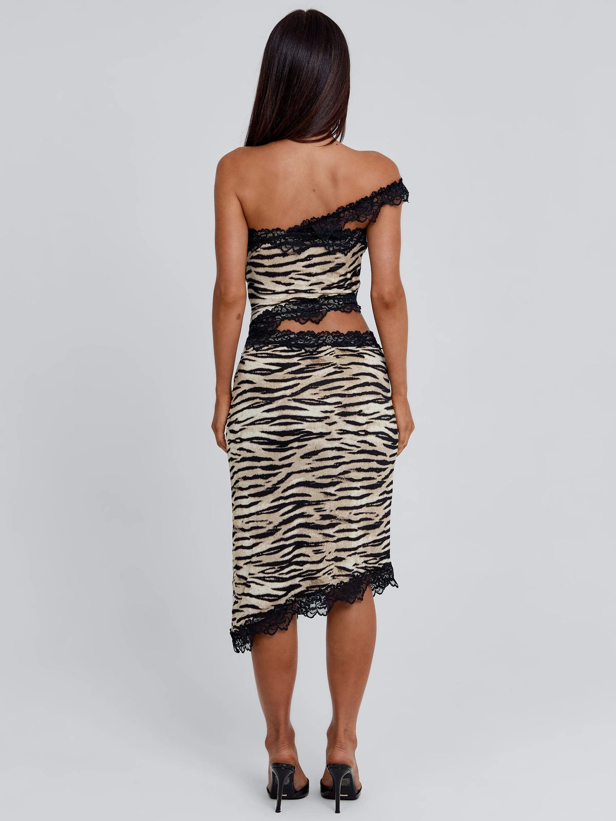Robe midi Melanie Zebra
