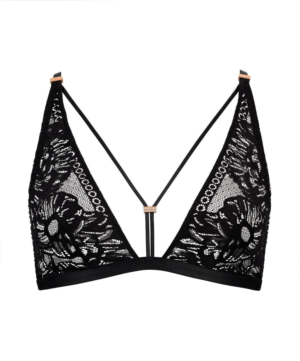 Love Soul Soutien-gorge triangle bralette noir