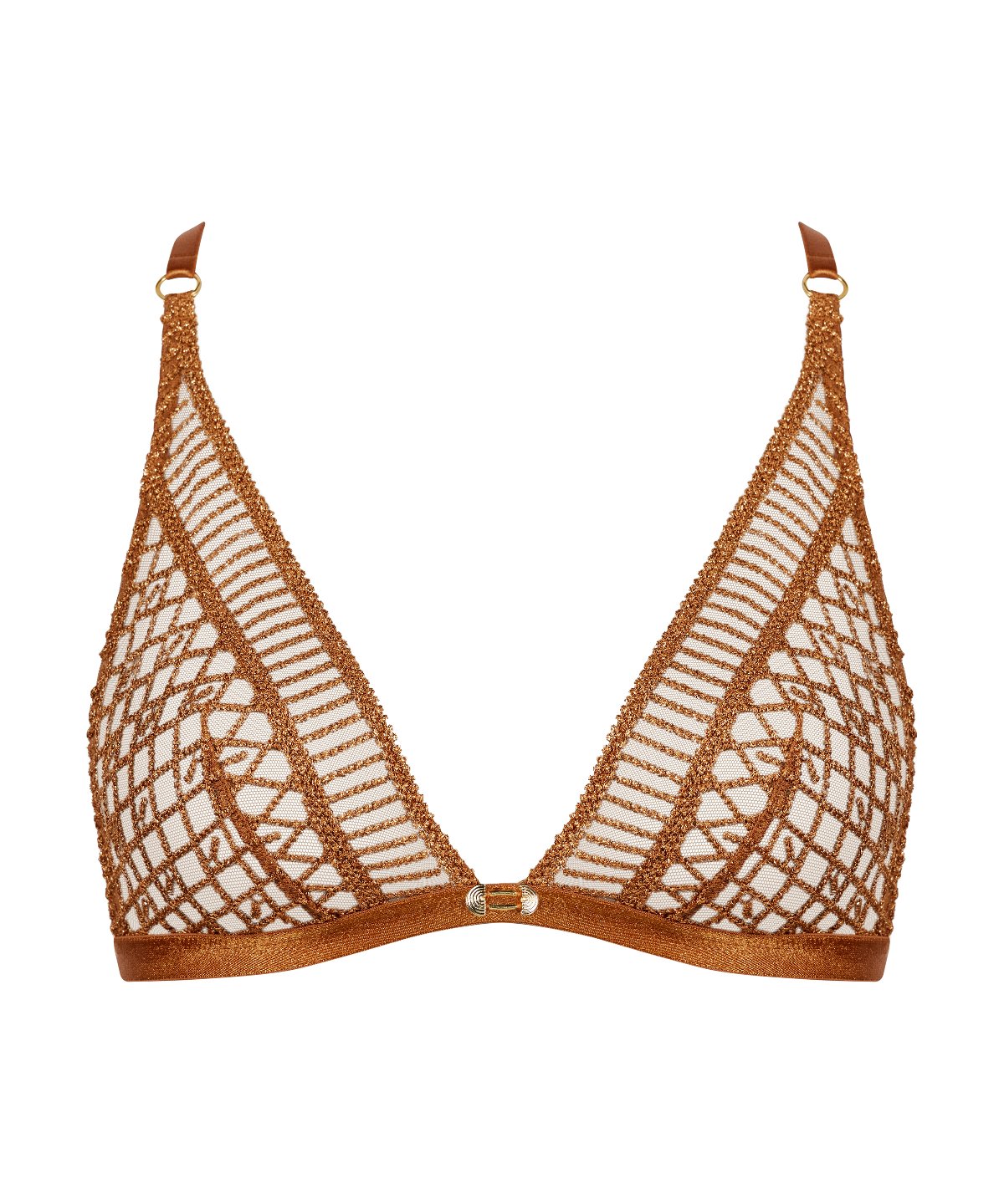 Stardust Dream Soutien-gorge triangle bralette Or ambré
