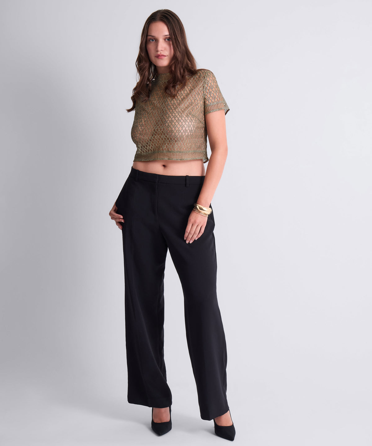 Stardust Dream Top manches courtes Nile Green