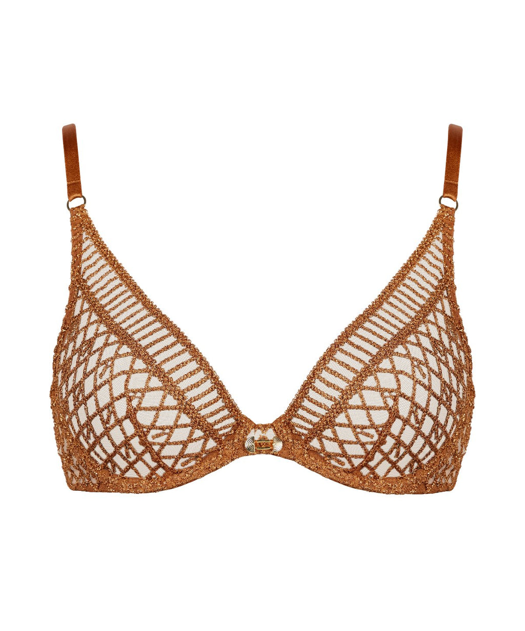 Stardust Dream Soutien-gorge Triangle avec armatures Amber Gold