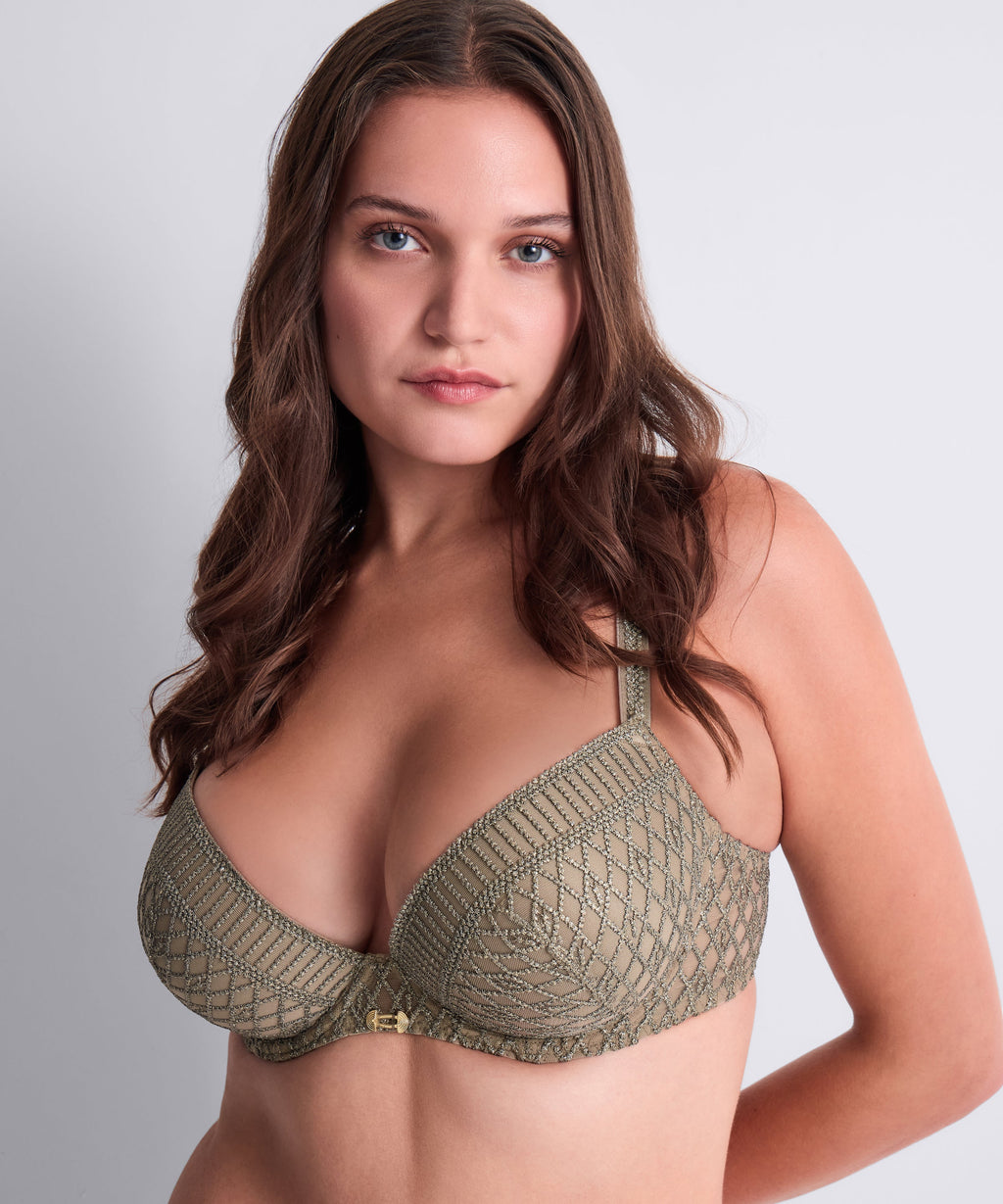 Stardust Dream Soutien-gorge push-up à coques vert Nil