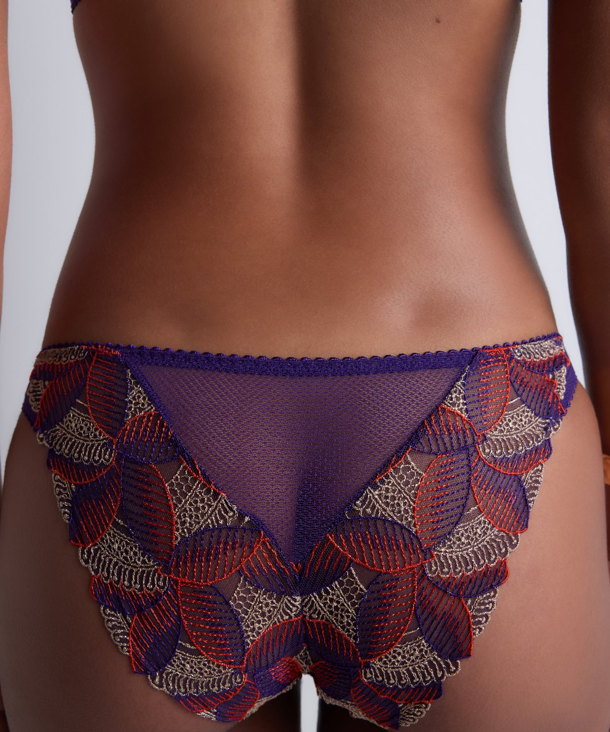 Célébration de la vie Culotte taille basse Violet vif