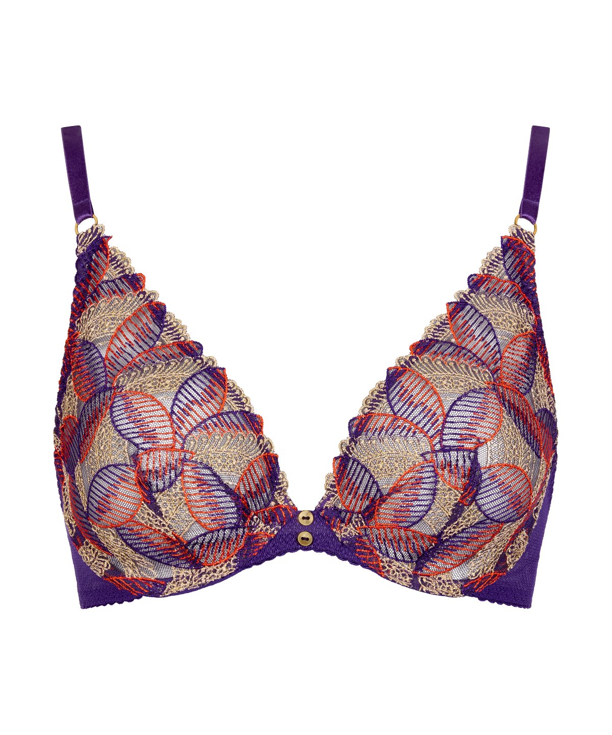 Life Celebration Triangle Underwire Bra Vivid Purple