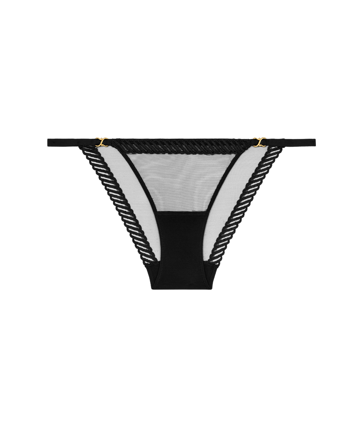 Sheer Emotion Culotte taille basse Noir