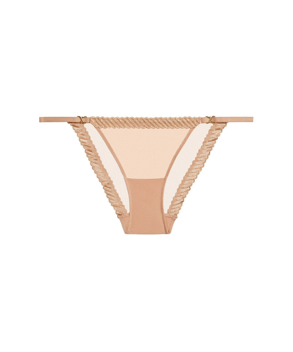 Culotte taille basse Sheer Emotion sable