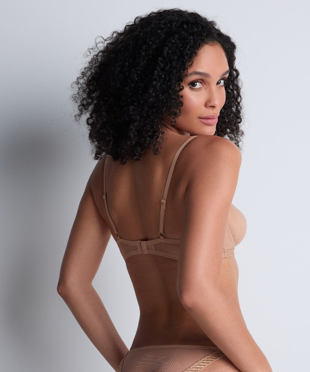 Culotte taille basse Sheer Emotion sable