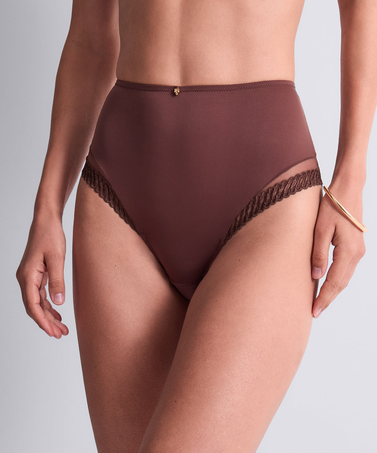 Culotte taille haute Sheer Emotion Sépia