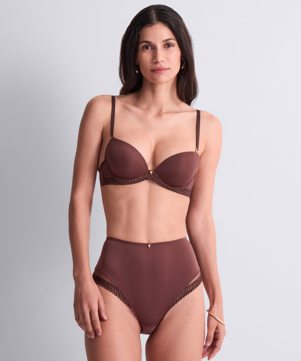 Culotte taille haute Sheer Emotion Sépia