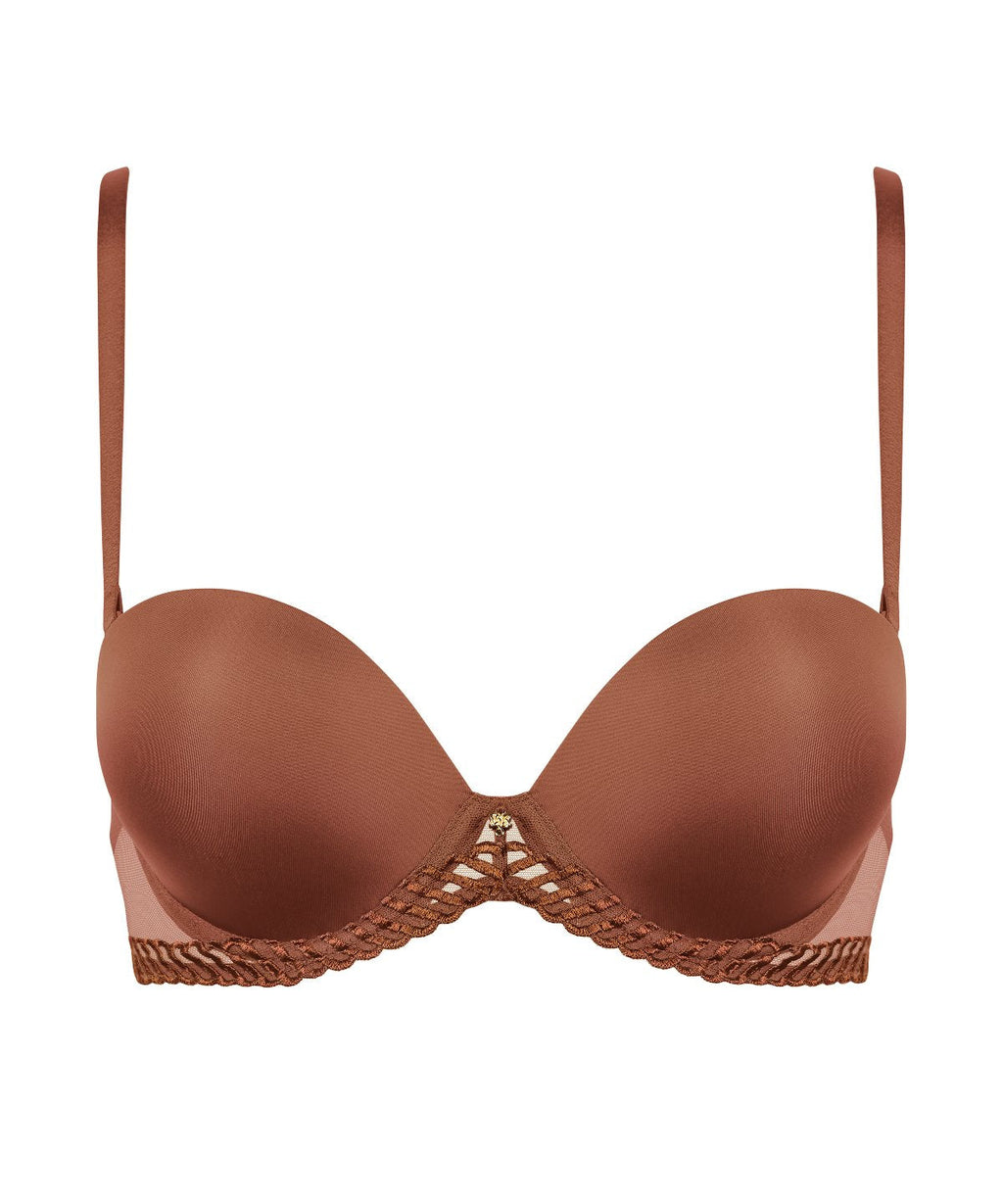 Sheer Emotion Soutien-gorge bandeau décolleté Honey