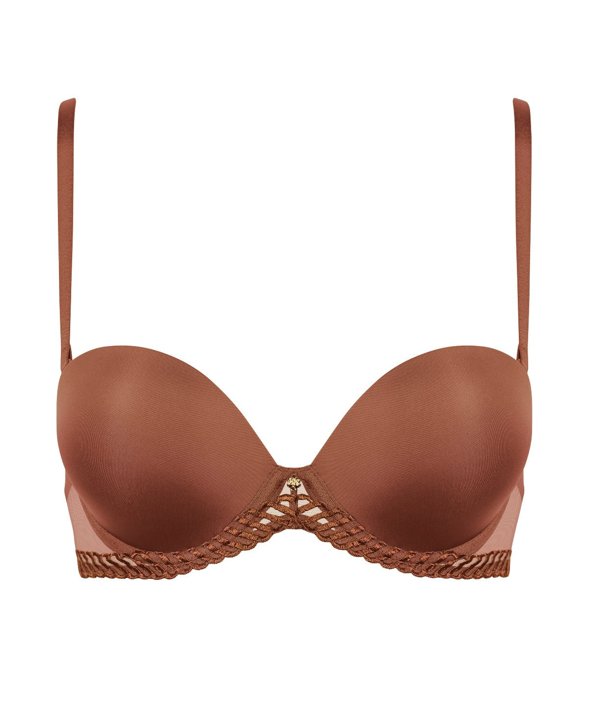 Sheer Emotion Soutien-gorge bandeau décolleté Honey