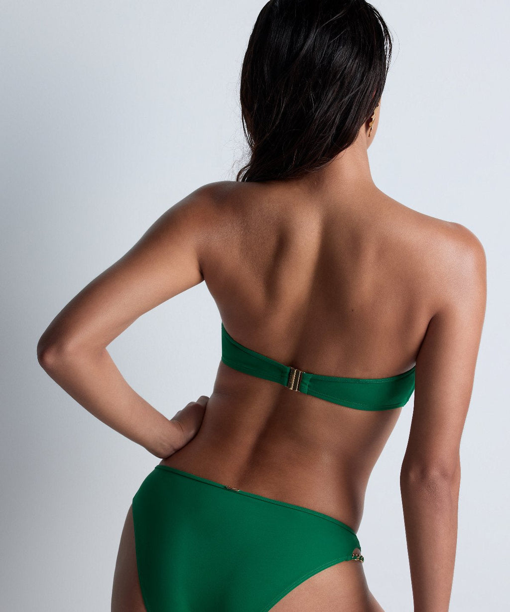 Bas de maillot de bain brésilien Sparking Treasure Vert Palmier